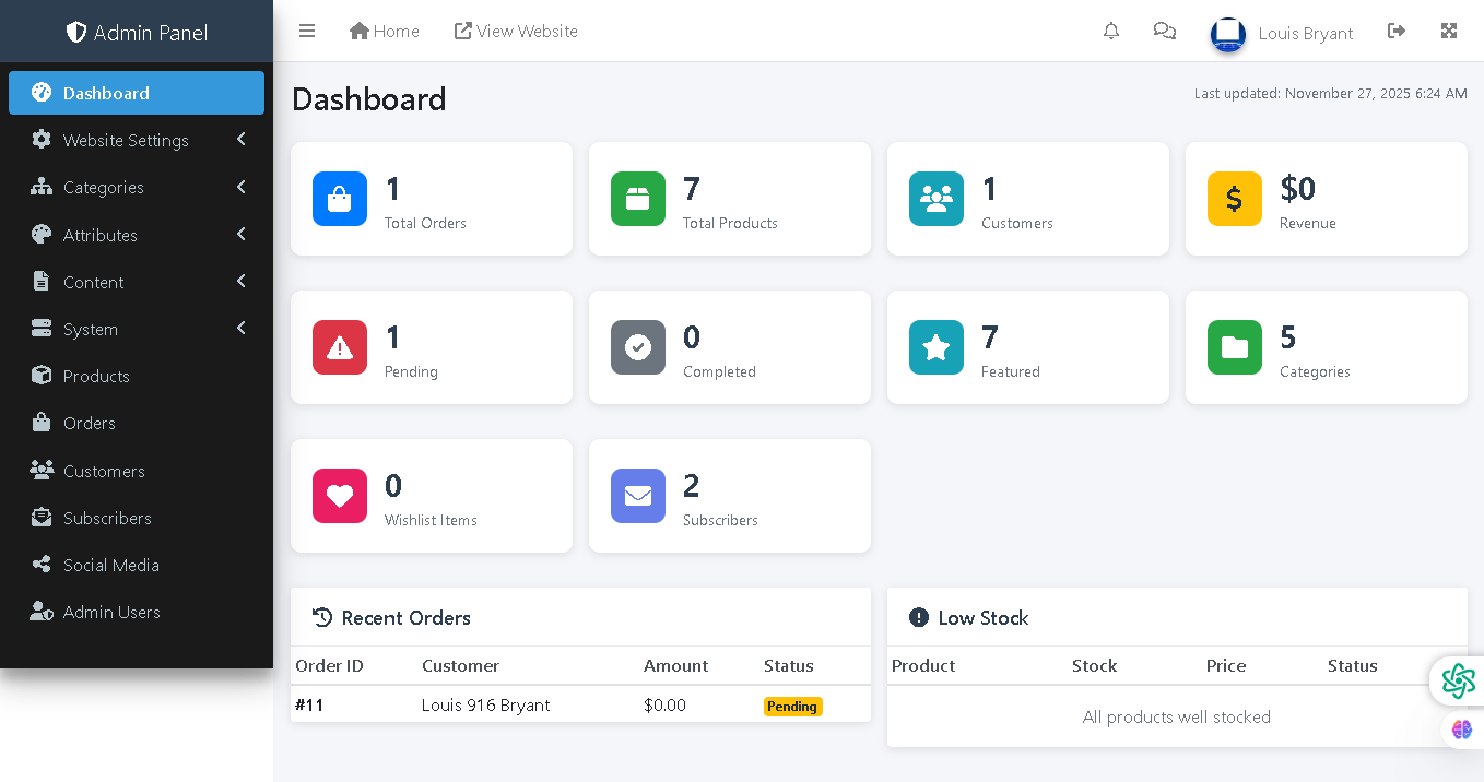 Louis Ecommerce Program