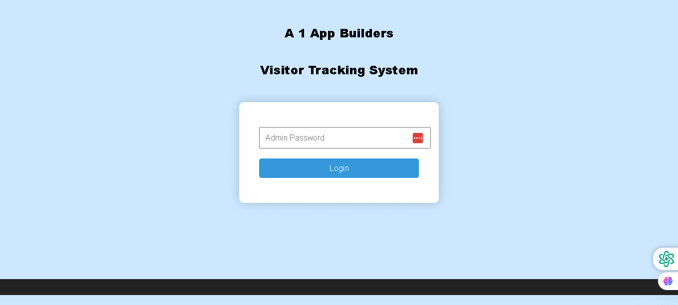  Visitors Tracker System
